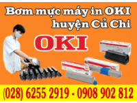 Bơm mực máy in OKI tại huyện Củ Chi