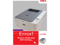 Những lỗi thường gặp khi sử dụng máy in Oki